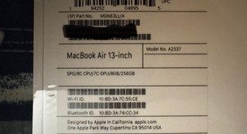 New
													MacBook Air 2020 - 13" - Apple M1, Gray, 256 GB, 8 GB, photo 4 of 5
