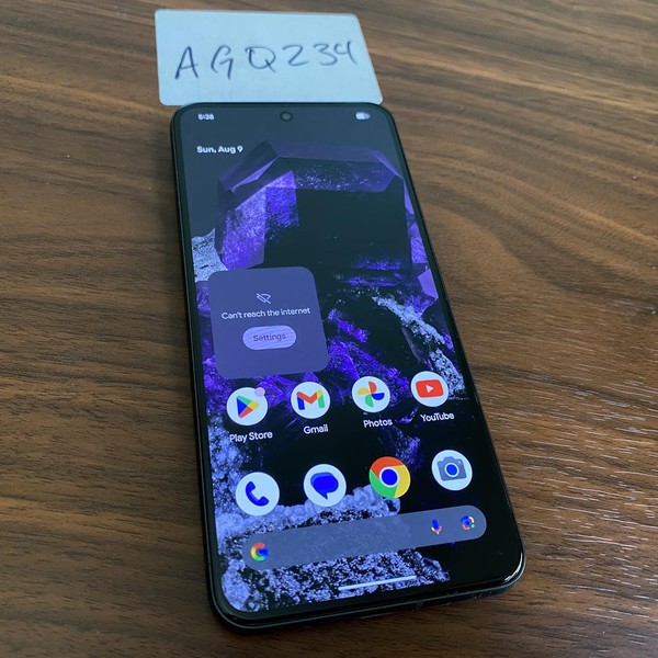 Google Pixel 8 - Unlocked, 128 GB, Obsidian, 8 GB, G9BQD, Sub-6 5G