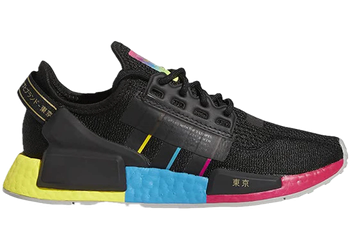 adidas NMD R1 V2 Black Pink Yellow (Youth) for sale