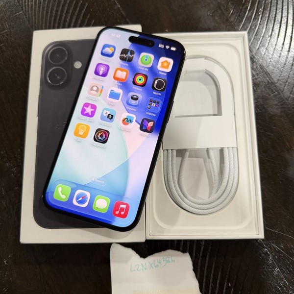 Apple iPhone 16 - Unlocked, 128 GB, Black, A3081