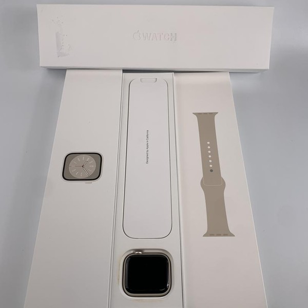 Apple Watch Series 7 45mm - Unlocked, Starlight, A2477 - Cellular, Aluminum