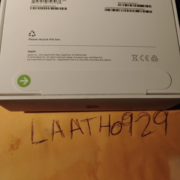 Apple iPad Mini 7th Gen - Unlocked, Blue, 256 GB, A2995