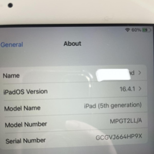 Apple iPad (5th Gen) - Wi-Fi, 32 GB, Gold, A1822