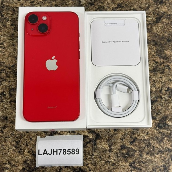 Apple iPhone 14 - Unlocked, 256 GB, Red, A2649