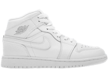 Jordan 1 Mid White Pure Platinum (2018) (GS) for sale