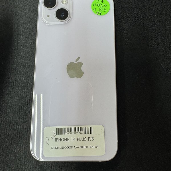 Apple iPhone 14 Plus - Unlocked Non-US, Purple, 128 GB, A2885