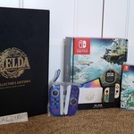 Mint Nintendo Switch - OLED - 64 GB, White, The Legend of Zelda: Tears of the Kingdom Edition