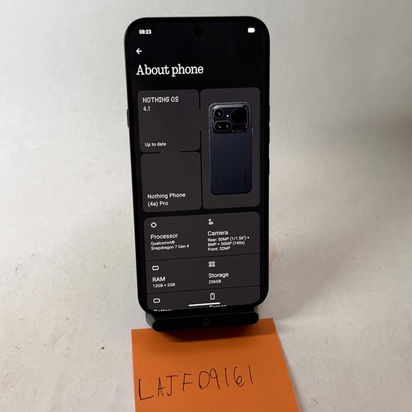 Nothing Phone (4a) Pro - Unlocked, 256 GB, Black, 12 GB