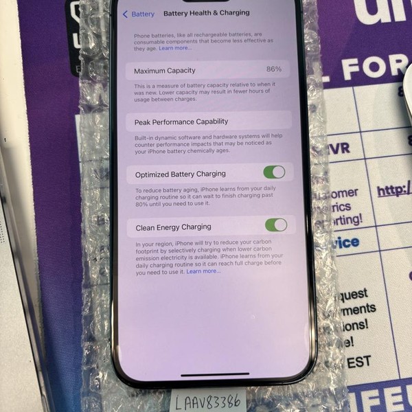 Apple iPhone 14 Pro Max - Unlocked, Purple, 128 GB, A2651