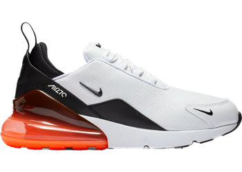 Nike Air Max 270 Leather White Black Hyper Crimson for sale
