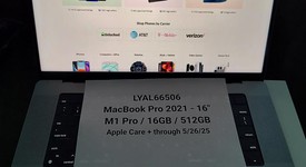 Good
													MacBook Pro 2021 - 16" - Apple M1 Pro 10-core, Gray, 512 GB, 16 GB, photo 1 of 11