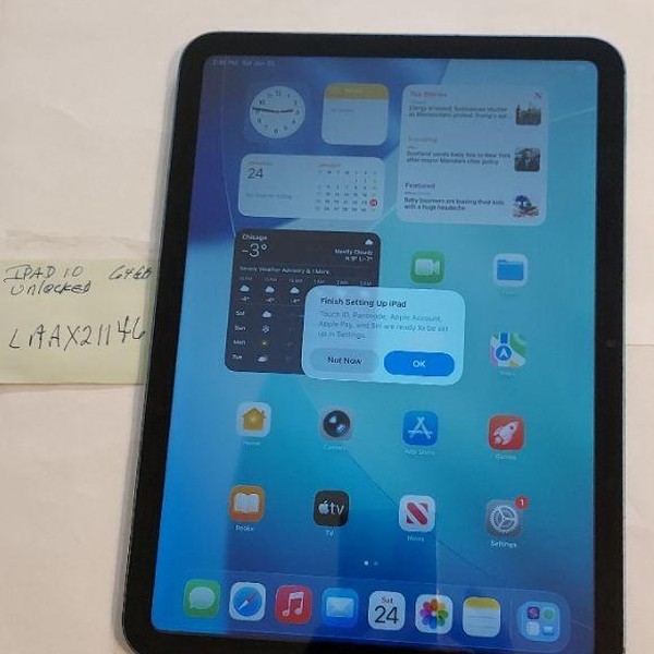 Apple iPad 10th Gen - Unlocked, Blue, 64 GB, A2757