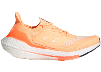 adidas Ultra Boost 21 White Acid Orange (Women's) for sale