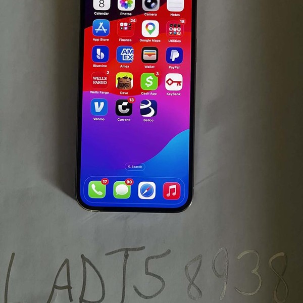 Apple iPhone 13 Pro Max - Unlocked, 128 GB, Silver, A2484