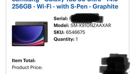 Mint
													Samsung Galaxy Tab S9 Ultra - Wi-Fi, Graphite, 256 GB, 12 GB, SM-X910, photo 1 of 8