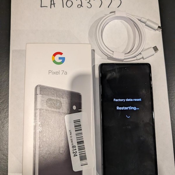 Google Pixel 7a - Unlocked, 128 GB, Charcoal, 8 GB, GWKK3