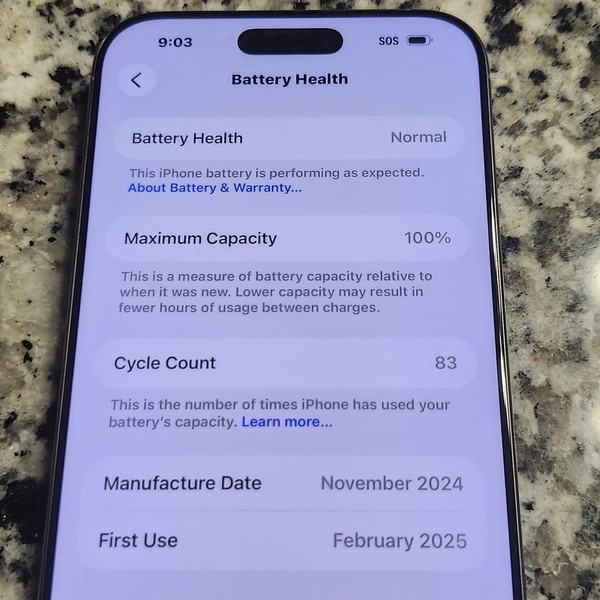 Apple iPhone 16 Pro Max - Unlocked, 512 GB, Natural, A3084