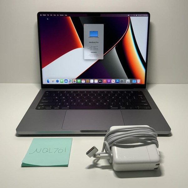 MacBook Pro 2021 - 14 inch - 512 GB, Gray, 16 GB, Apple M1 Pro 8-core