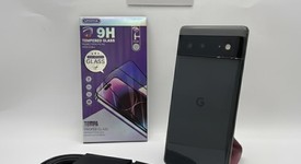 Good
													Google Pixel 6 - Unlocked, Black, 256 GB, 8 GB, GB7N6, photo 1 of 4