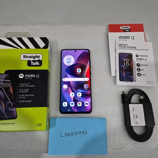 Moto G Stylus 5G (2025) - TracFone, 128 GB, Gibraltar Sea, 8 GB