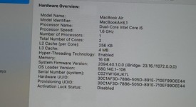 Good
													MacBook Air 2019 - 13" - I5, Gray, 512 GB, 16 GB, photo 4 of 9