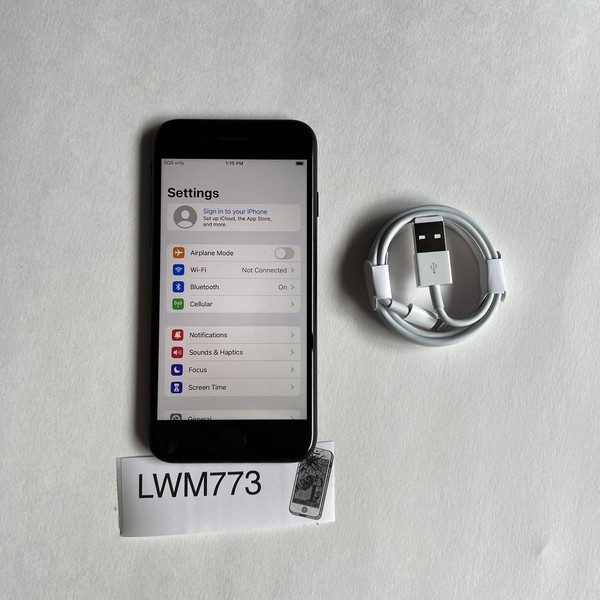 Apple iPhone SE 3rd Gen 2022 - Unlocked, Midnight, 64 GB, A2595