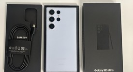 Good
													Samsung Galaxy S23 Ultra - Unlocked, Sky Blue, 512 GB, 12 GB, SM-S918U1, photo 1 of 5