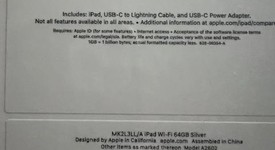 New
													Apple iPad 9th Gen - Wi-Fi, Silver, 64 GB, A2602, photo 3 of 5