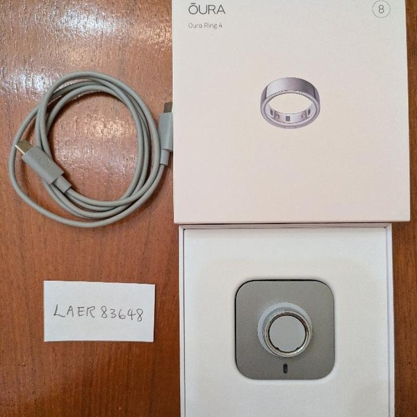 Oura Ring Gen 4 - Silver, Size 8