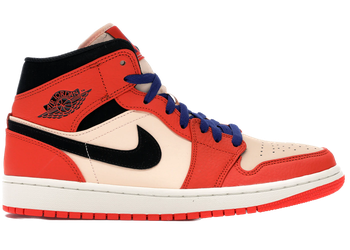 Jordan 1 Mid Team Orange Black for sale
