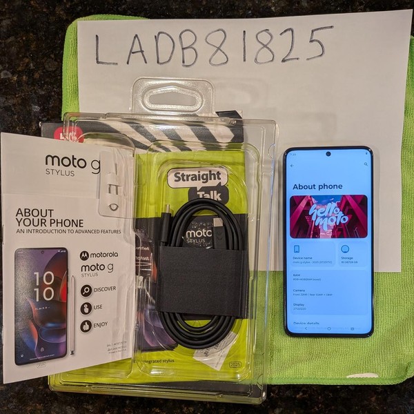 Moto G Stylus 5G (2025) - Straight Talk, 128 GB, Gibraltar Sea, 8 GB