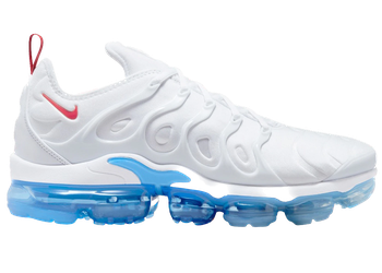 Nike Air VaporMax Plus White Red Blue for sale