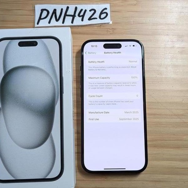 Apple iPhone 15 - Unlocked, 128 GB, Black, A2846