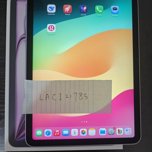 Apple iPad Air 11 inch (M2) 2024 - Wi-Fi, 128 GB, Purple, A2902