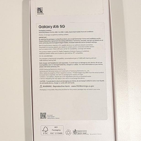 Samsung Galaxy A16 5G - Unlocked, 128 GB, Blueblack, 4 GB