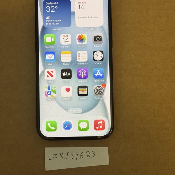 Apple iPhone 15 - Unlocked, 256 GB, Black, A2846