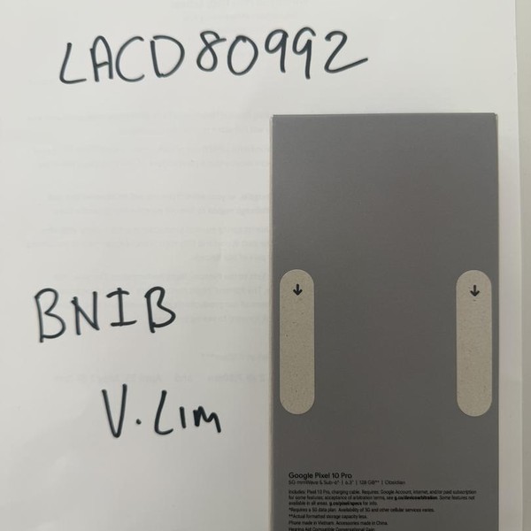 Google Pixel 10 Pro - T-Mobile, 128 GB, Obsidian, G4QUR