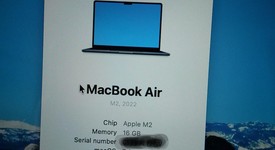 Mint
													MacBook Air 2022 - 13" - Apple M2, Midnight, 256 GB, 16 GB, photo 5 of 17