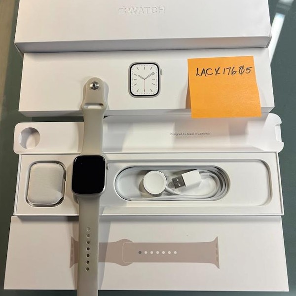 Apple Watch Series 7 45mm - Starlight, A2474 - GPS, Aluminum