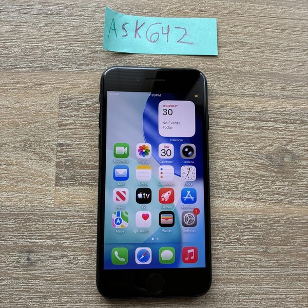 Apple iPhone SE 3rd Gen 2022 - Unlocked, 128 GB, Midnight, A2595