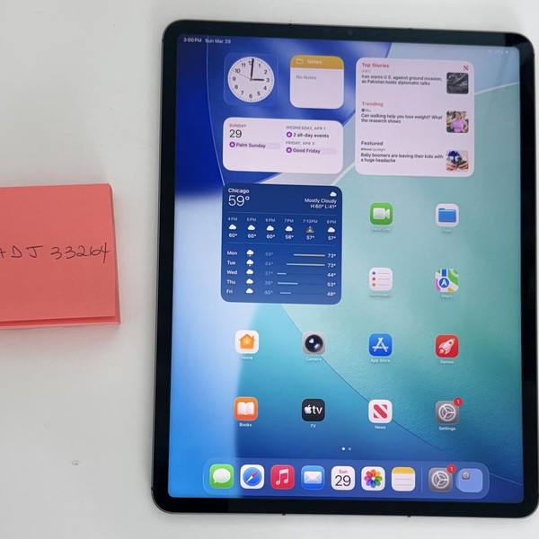 Apple iPad Pro 12.9 inch 5th Gen 2021 - Unlocked, 256 GB, Gray