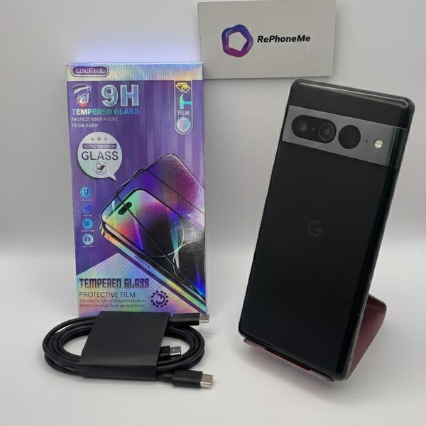 Google Pixel 7 Pro - Unlocked, Obsidian, 128 GB, 12 GB, GE2AE