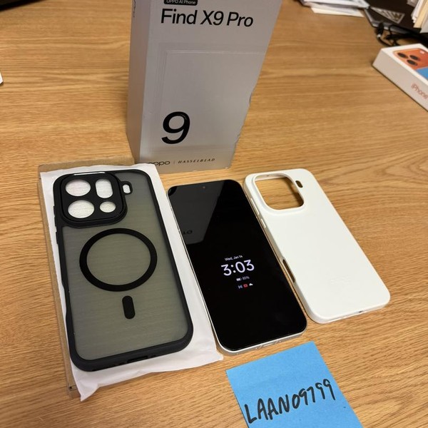 Oppo Find X9 Pro - Unlocked Non-US, 512 GB, Silk White, 16 GB