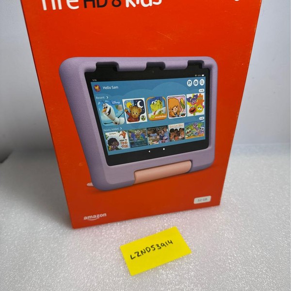 Amazon Fire 8 Kids Edition 2020 - Wi-Fi, Purple, 32 GB
