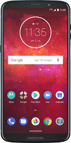 Moto Z3 Play - Unlocked, 64 GB, Navy Blue, 4 GB
