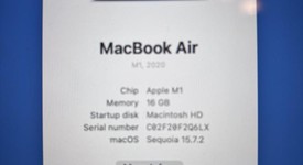 Mint
													MacBook Air 2020 - 13" - Apple M1, Silver, 1 TB, 16 GB, photo 3 of 21