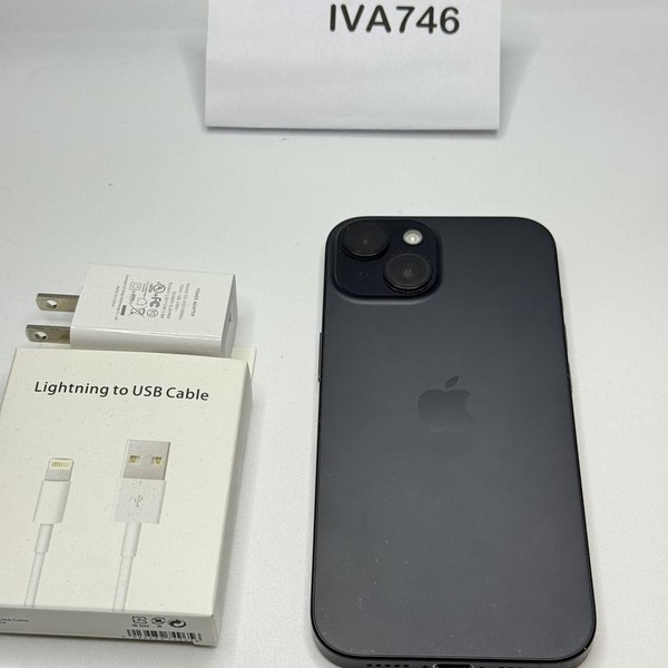 Apple iPhone 15 - Unlocked, 128 GB, Black, A2846