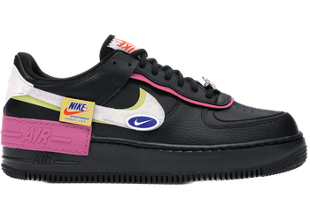 Nike Air Force 1 Low Shadow Removable Patches Black Pink (Women's) for sale