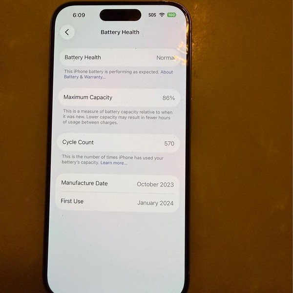 Apple iPhone 15 Pro - Boost, 256 GB, Natural, A2848