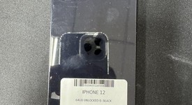 Fair
													Apple iPhone 12 - Unlocked, Black, 64 GB, A2172, photo 1 of 6